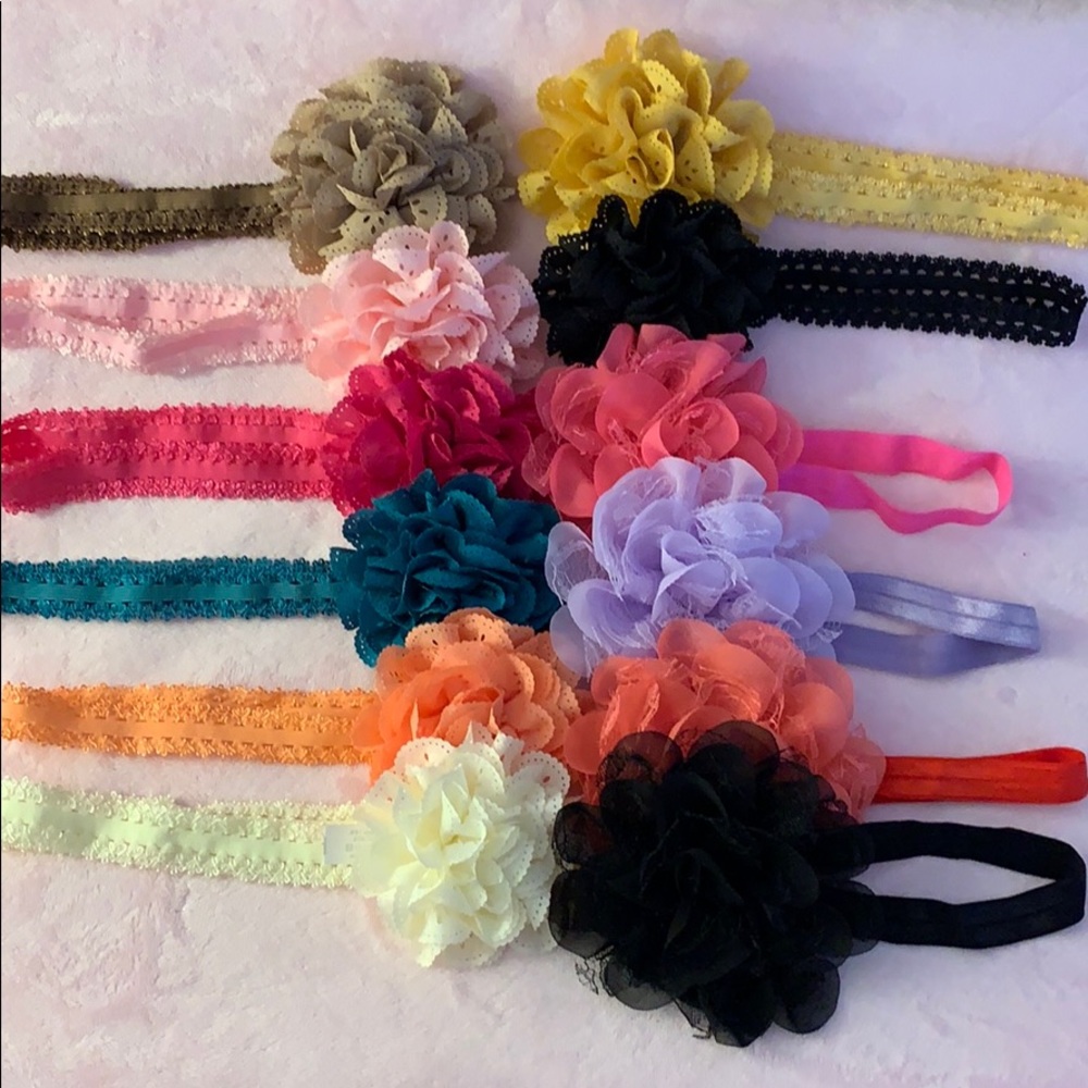 Set of 12 headbands